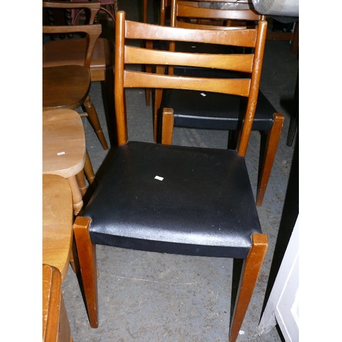 381 - SET OF 4 RETRO DINING CHAIRS