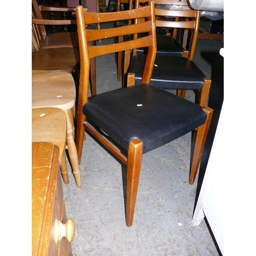 381 - SET OF 4 RETRO DINING CHAIRS