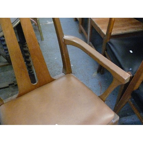 383 - RETRO TEAK DANISH INSPIRED DINING CHAIR