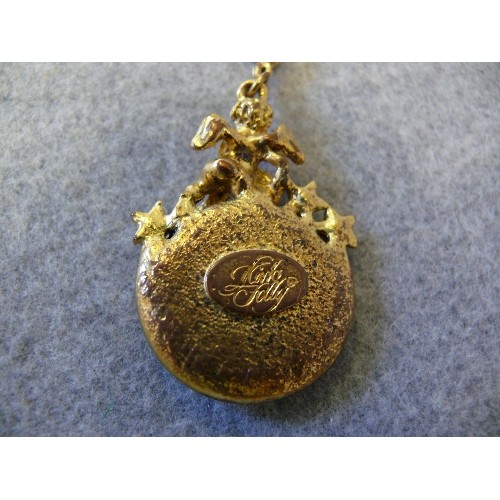 39 - FINEST NEW YORK USA FASHION 'KIRKS FOLLY' FANTASY FAIRY MAGIC MOON  PENDANT.