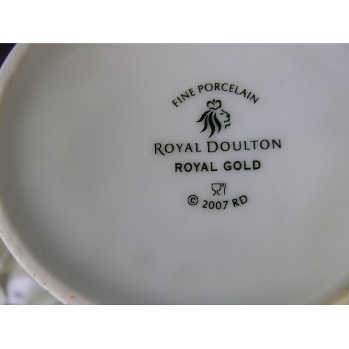 316 - PART TEASET -  CROWN MING AND SOME ROYAL DOULTON, ROYAL GOLD CHINA