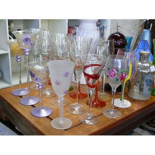 336 - LONG STEM ELEGANT GLASS COLLECTION - CHAMPAGNE, WINE AND COCKTAIL