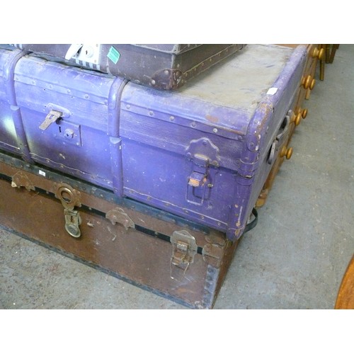 391 - 2 X STEAMER TRUNKS