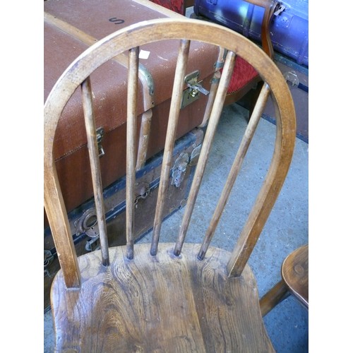 395 - 4 X ERCOL STICKBACK CHAIRS