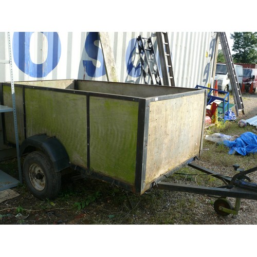 433 - TRAILER,  SINGLE AXLE,  BRAKED, 6'6