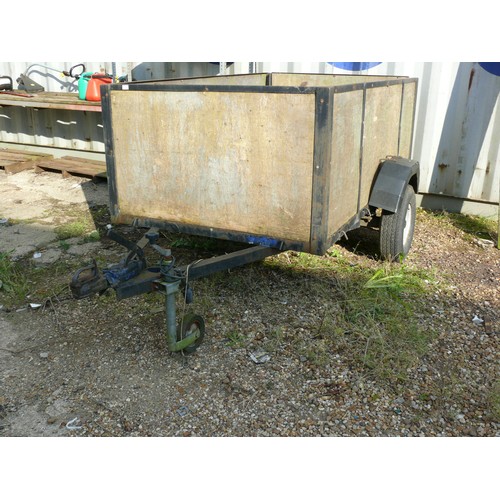 433 - TRAILER,  SINGLE AXLE,  BRAKED, 6'6