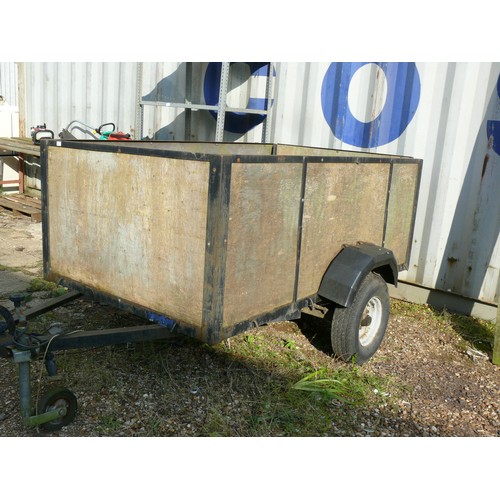 433 - TRAILER,  SINGLE AXLE,  BRAKED, 6'6