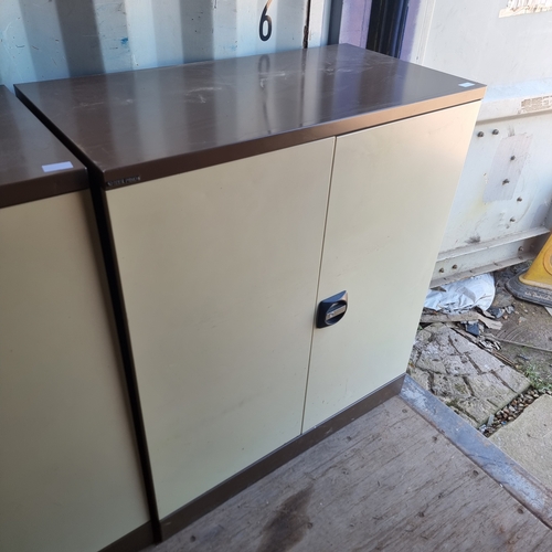 444 - 2 DOOR METAL CABINET