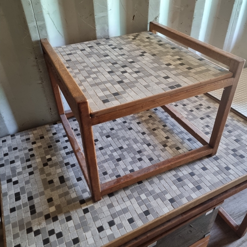 448 - KITCHEN TABLE AND MATCHING SIDE TABLE