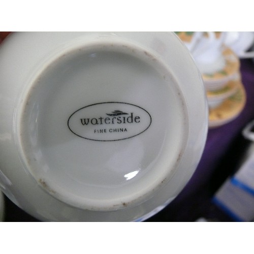 315 - 2 X PART DINNER SETS - FINESSE FINE PORCELAIN AND WATERSIDE FINE CHINA