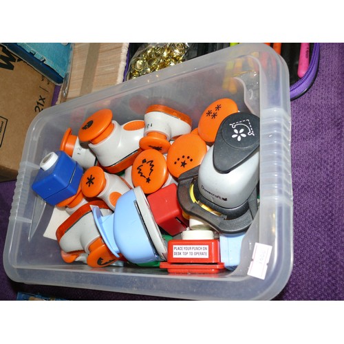 342 - TUB OF CRAFT SHAPE HOLE PUNCHES