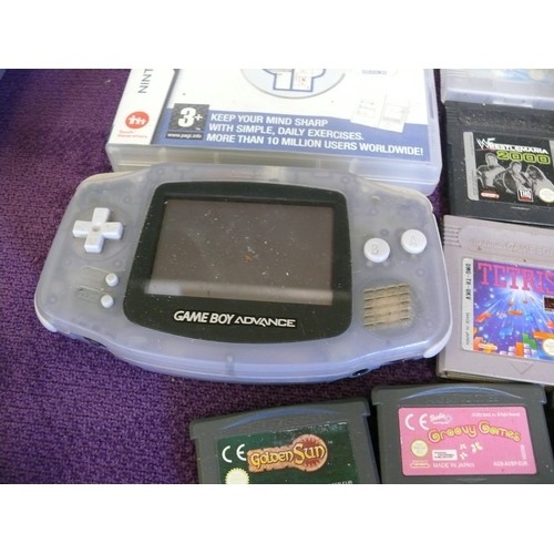 66 - A NINTENDO GAMEBOY ADVANCE SOLD AS SPARES AND REPAIRS PLUS A SELECTION OF GAMEBOY AND GAMEBOY ADVANC... 