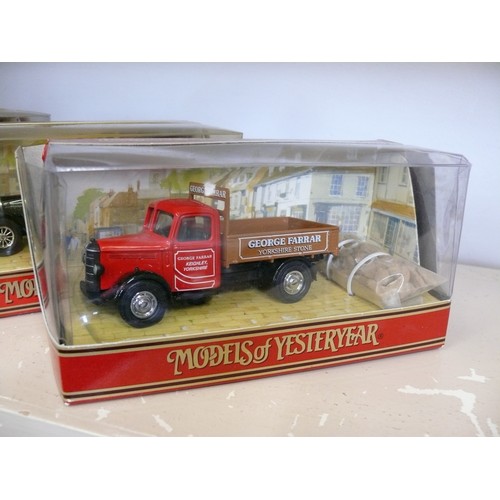 76 - 4 DIECAST VEHICLES CONSISTING OF 3 MATCHBOX MODELS OF YESTERYEAR TRUCKS AND VAN PLUS LIBERTY CLASSIC... 