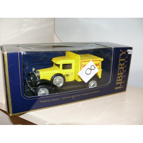 76 - 4 DIECAST VEHICLES CONSISTING OF 3 MATCHBOX MODELS OF YESTERYEAR TRUCKS AND VAN PLUS LIBERTY CLASSIC... 