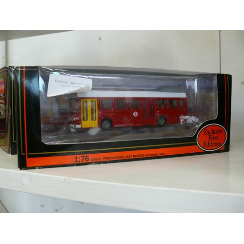 83 - 5 DIECAST VEHICLES INCLUDING 3 GILBOWS  - 1 SINGLE DECKER BUS, 1 COACH & 1 DOUBLE DECKER BUS PLUS MA... 