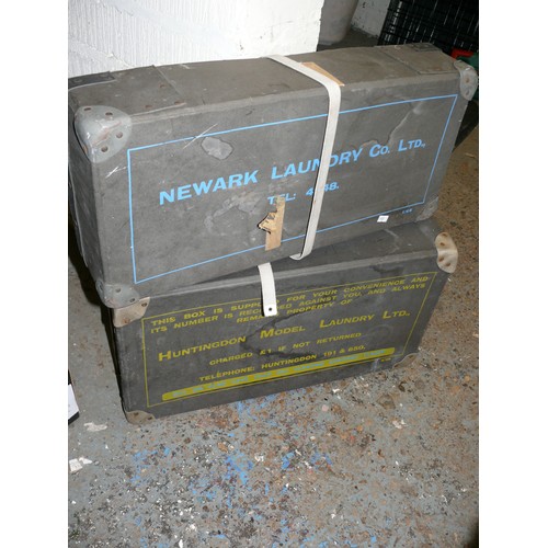 132 - 2 VINTAGE LAUNDRY BOXES