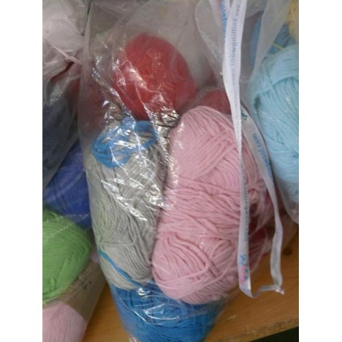 182 - A VERY LARGE COLLECTION OF NEW COTTON YARN IN VARIOUS COLOURS