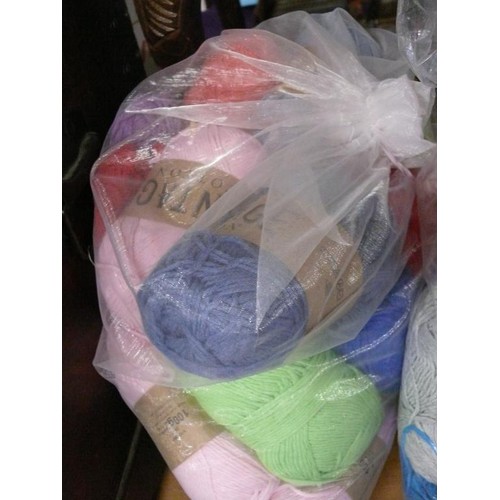 182 - A VERY LARGE COLLECTION OF NEW COTTON YARN IN VARIOUS COLOURS