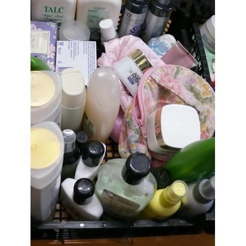 239 - 2 TRAYS OF VARIOUS GOOD QUALITY TOILETRIES