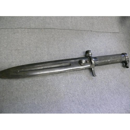 19 - A SWEDISH M1896 MAUSER BAYONET / KNIFE AROUND WWI OR BEFORE WITH SCABBARD IN VERY GOOD CONDITION MAD... 