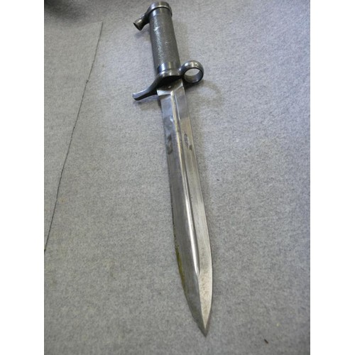 19 - A SWEDISH M1896 MAUSER BAYONET / KNIFE AROUND WWI OR BEFORE WITH SCABBARD IN VERY GOOD CONDITION MAD... 