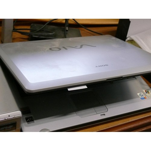 254 - A SONY VAIO LAPTOP WITH POWER SUPPLY