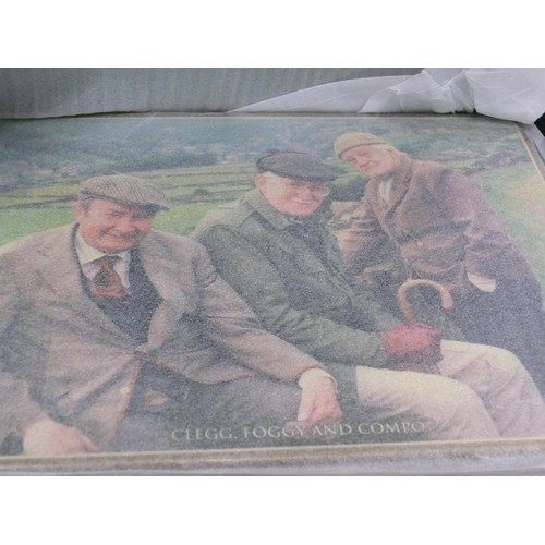 255 - A SET OF LAST OF THE SUMMER WINE TABLEMATS BY DANBURY MINT WITH ORIGINAL BOX