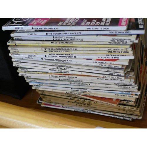 263 - A QUANTITY OF VINTAGE ADULT MAGAZINES 'FORUM'