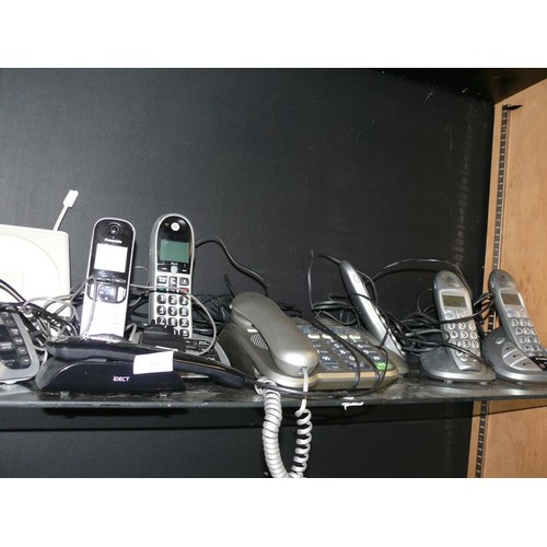 295 - A LARGE SELECTION OF VARIOUS TELEPHONES PANASONIC, BT ETC