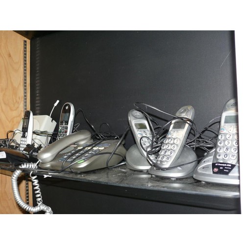 295 - A LARGE SELECTION OF VARIOUS TELEPHONES PANASONIC, BT ETC