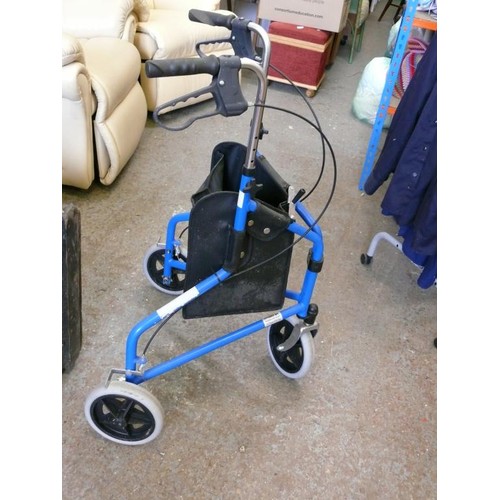 380 - A FOLDING MOBILITY TRI WALKER