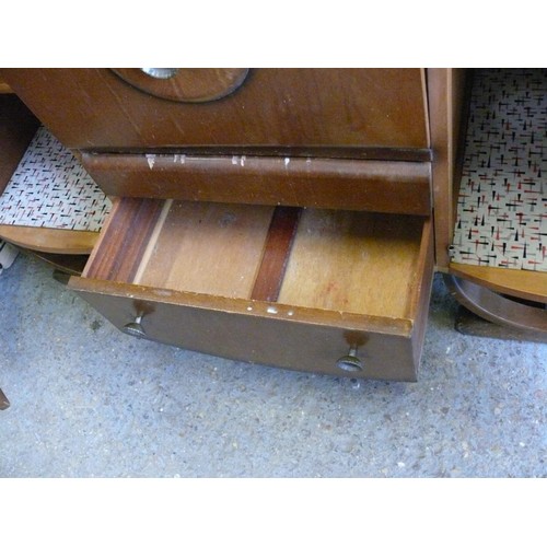 383 - VINTAGE WOODEN BEAUTILITY COCKTAIL SIDEBOARD