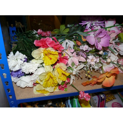 484 - SELECTION OF ARTIFICIAL FLOWERS AND PLANTERS