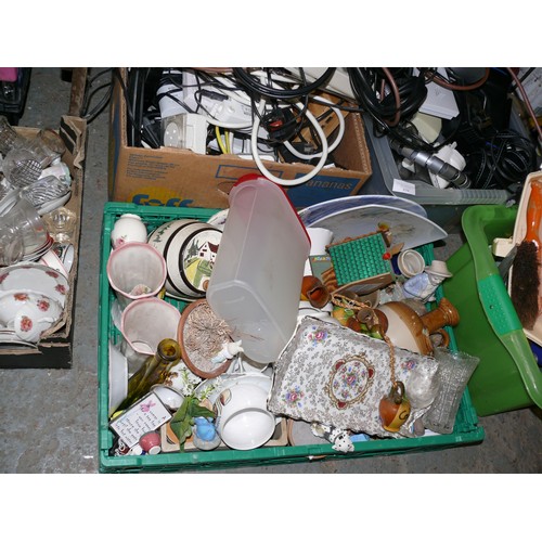 451 - 2 BOXES OF MIXED GLASSWARE AND CHINA