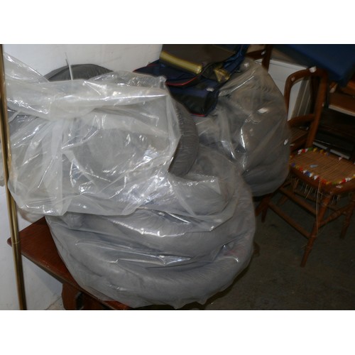 371 - 2 LARGE BAGS OF DRAUGHT EXCLUDER FILLINGS READY FOR COVERING