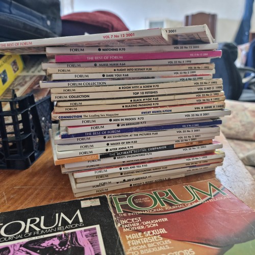 260 - A QUANTITY OF VINTAGE ADULT MAGAZINES 'FORUM'