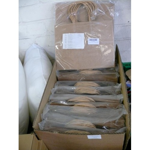 151 - 12 PACKS OF BROWN KRAFT PAPER BAGS 20 BAGS PER PACK