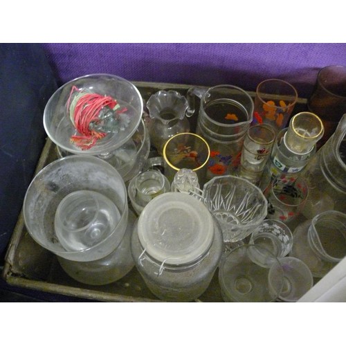 380A - A VERY LARGE SELECTION OF GOOD QUALITY CAR BOOT ITEMS TO INCLUDE KITCHENWARE, SILVER PLATE, ANNE GED... 