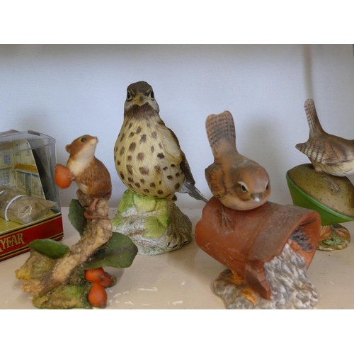 76A - A COLLECTION OF ANIMAL ORNAMENTS TO INCLUDE WEDGWOOD, AYNSLEY, ROYAL OSBORNE, CASTANA ETC