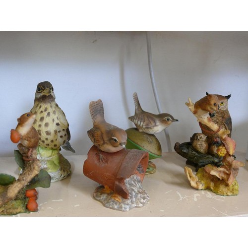 76A - A COLLECTION OF ANIMAL ORNAMENTS TO INCLUDE WEDGWOOD, AYNSLEY, ROYAL OSBORNE, CASTANA ETC