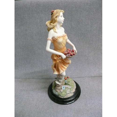 80A - A PAIR OF PORCELAIN LADY FIGURINES BY LEONARDO