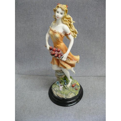 80A - A PAIR OF PORCELAIN LADY FIGURINES BY LEONARDO