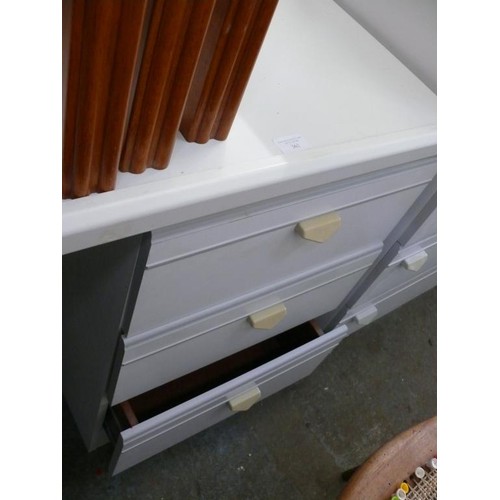 361 - A WHITE RETRO DRESSING TABLE