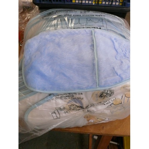 421 - LARGE QUANTITY OF BLUE BABY WATER BOTTLE COVERS