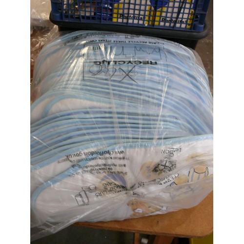 421 - LARGE QUANTITY OF BLUE BABY WATER BOTTLE COVERS