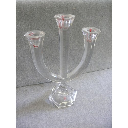 68 - A BEATIFUL NACTMANN CRYSTAL CANDLEHOLDER