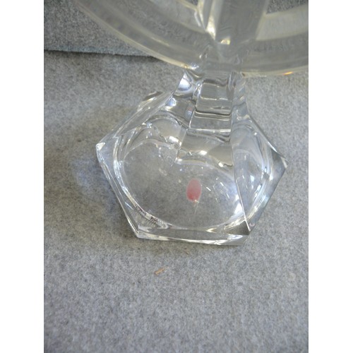 68 - A BEATIFUL NACTMANN CRYSTAL CANDLEHOLDER