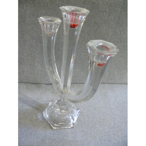 68 - A BEATIFUL NACTMANN CRYSTAL CANDLEHOLDER