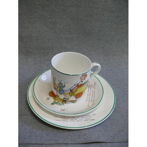 77 - A BEAUTIFUL MABLE LUCIE ATTWELL FINE CHINA TRIO BY SHELLEY