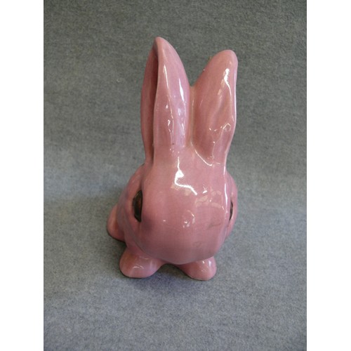 78 - A RETRO PINK RABBIT ORNAMENT BY SYLVAC